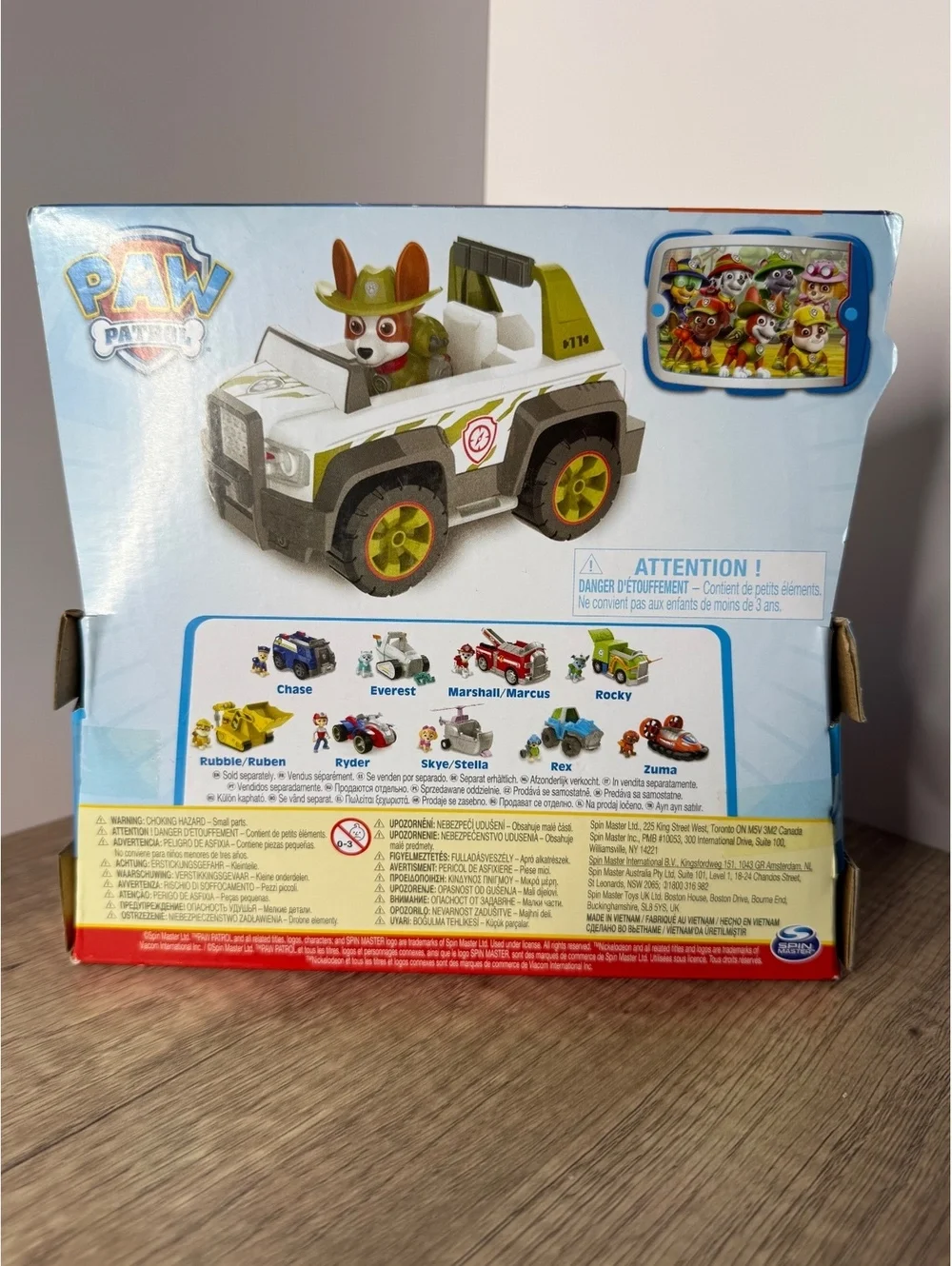 PAW Patrol Tracker Jungle Cruiser Vehicle Toy with Figure